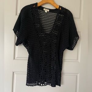 Black Crochet Top